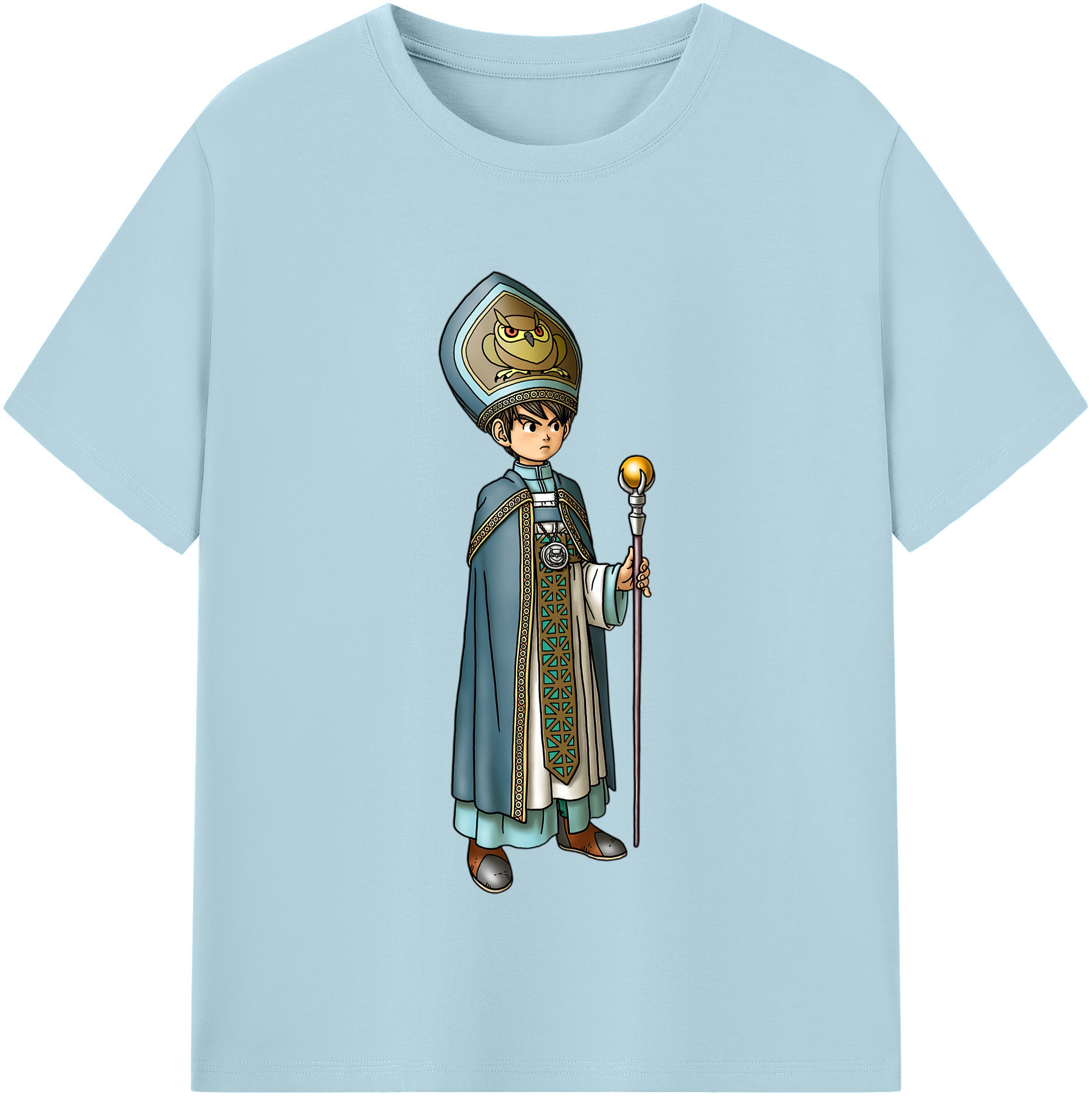 （画像用） ドラゴンクエスト Doragon Kuesuto Dragon Quest 綿100％半袖Tシャツ（フロントプリント）